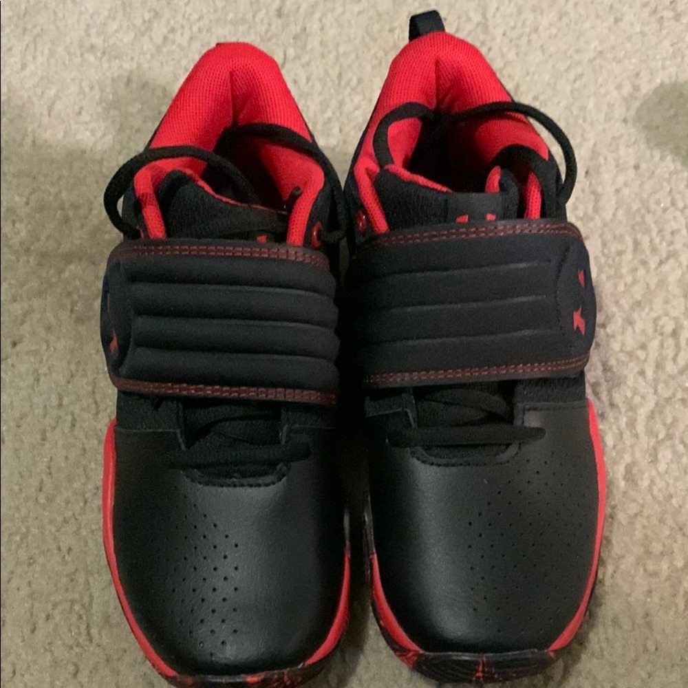 Under Armour Black and Red Athletic Shoes